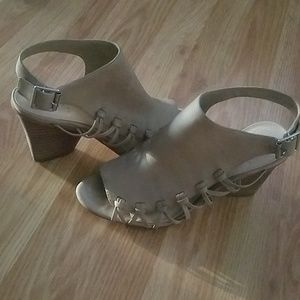 Vince Camuto open toe booties!